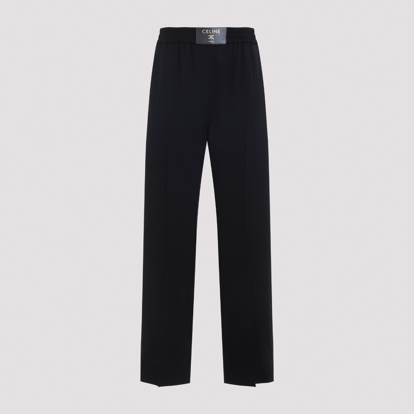 Elastic Waist Trousers Wool