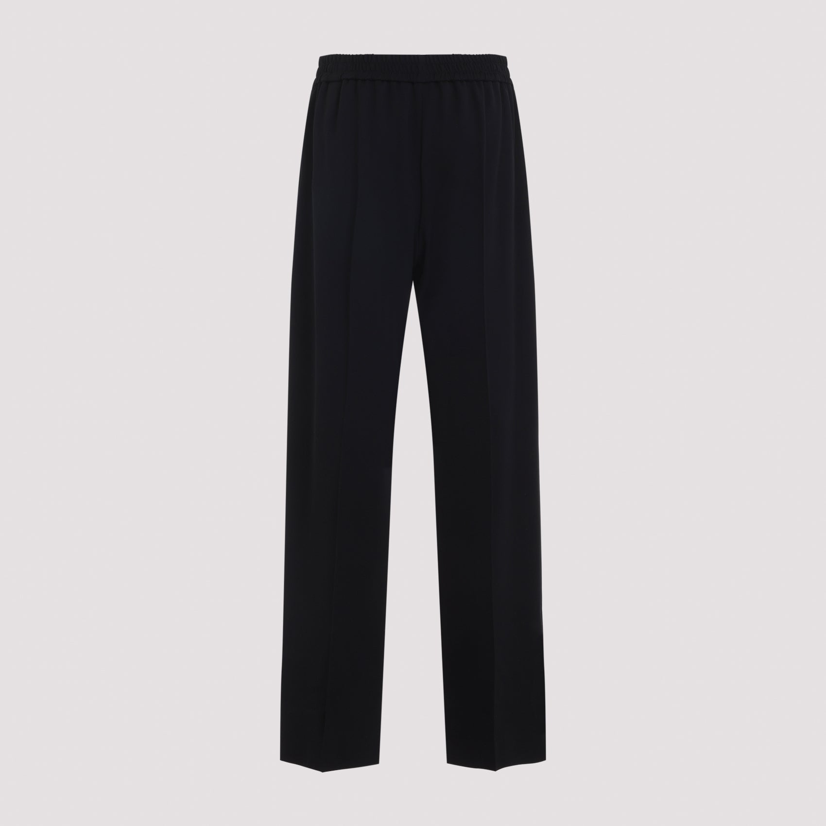 Elastic Waist Trousers Wool