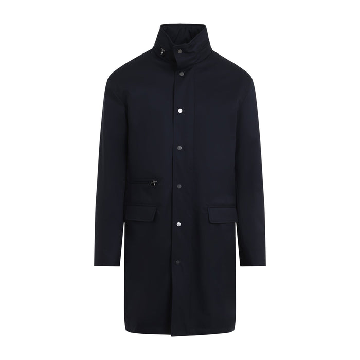 Coat Blue Polyester