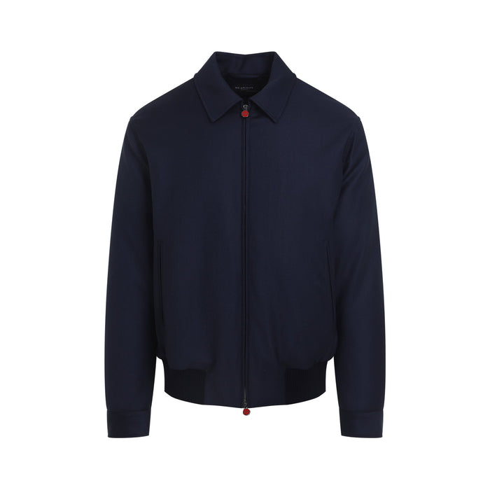 Bomber Jacket Blue Wool