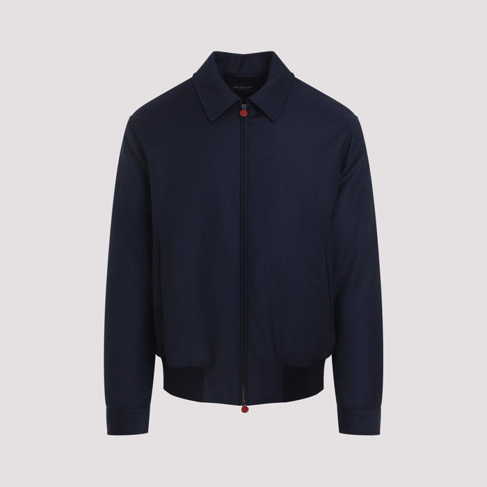 Bomber Jacket Blue Wool
