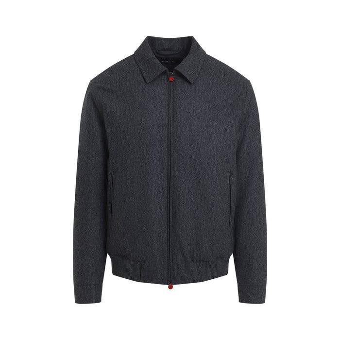 Bomber Jacket Grey Wool