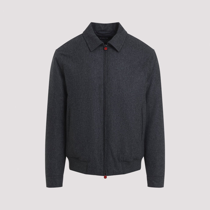 Bomber Jacket Grey Wool