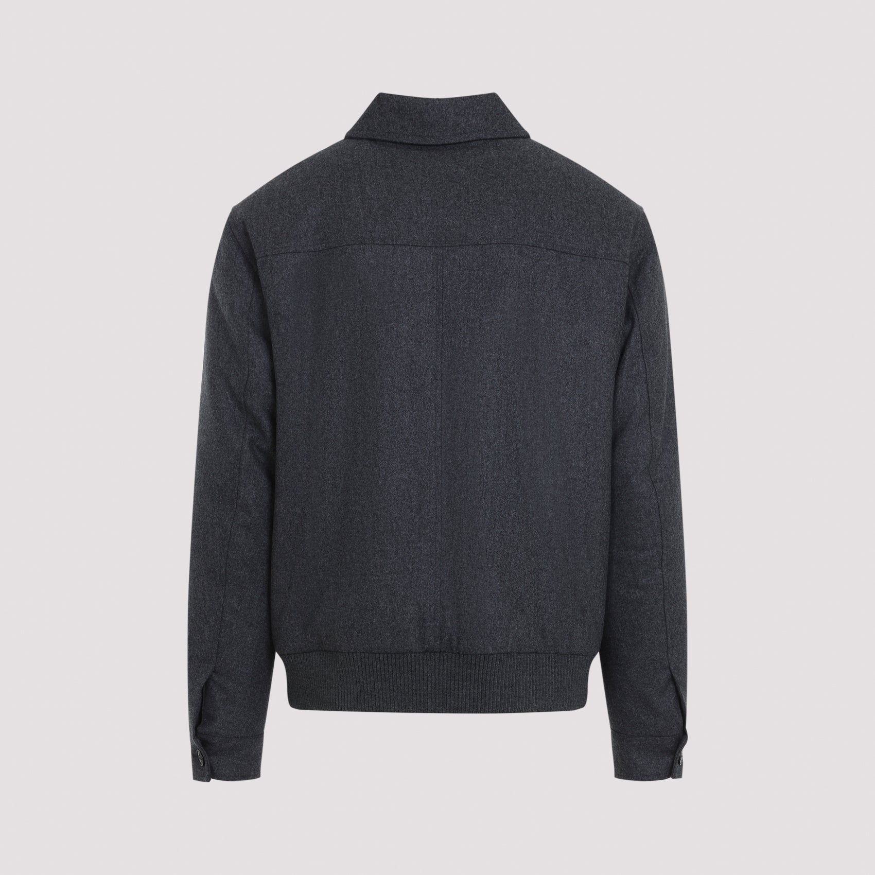 Bomber Jacket Grey Wool