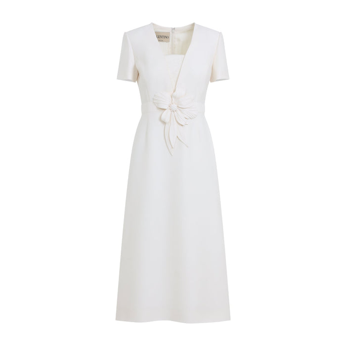 Midi Dress Nude & Neutrals Wool