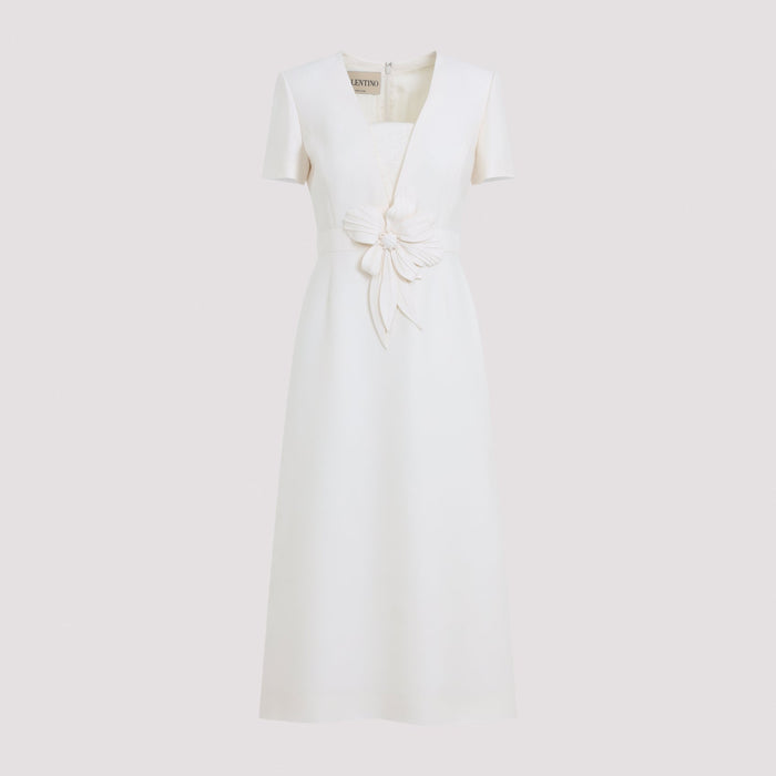 Midi Dress Nude & Neutrals Wool