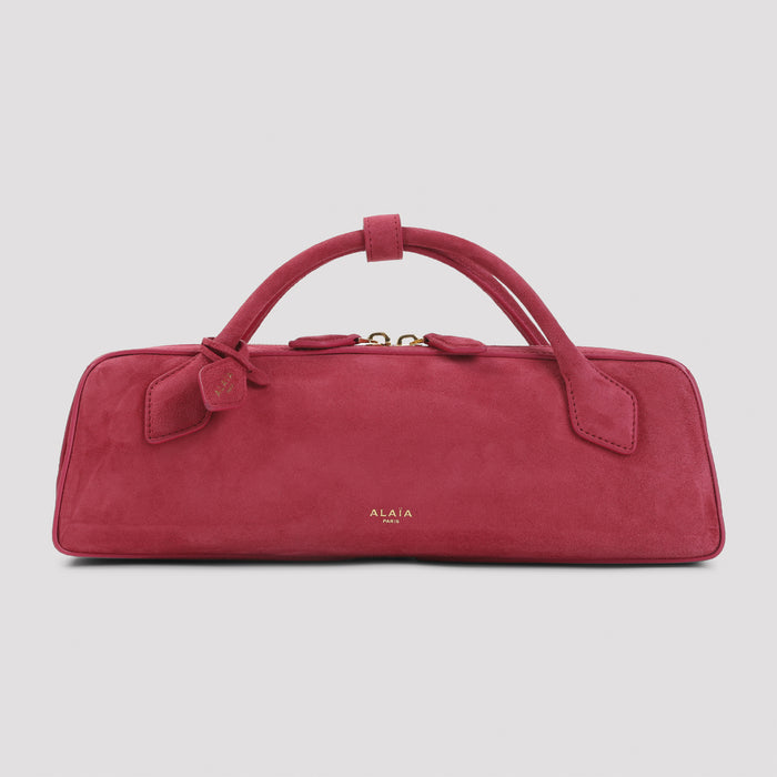 Teckel Suede Clutch Pink & Purple Goat Leather Bag