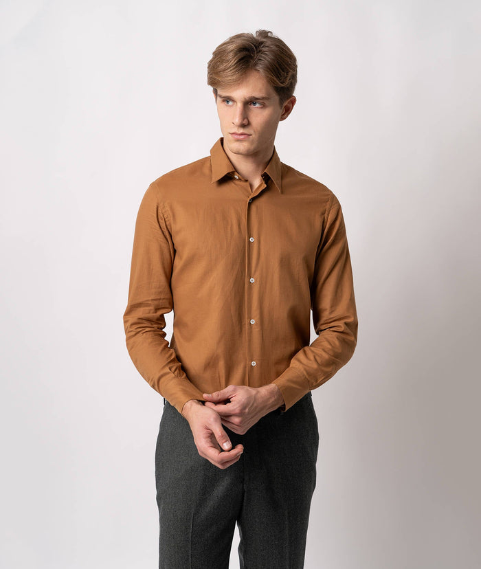 Casual Cotton Shirt Camden Brown Sport