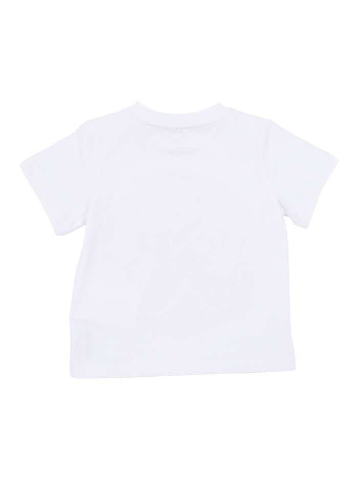 T-SHIRT-TOP White Cotton Short Sleeves T-shirt
