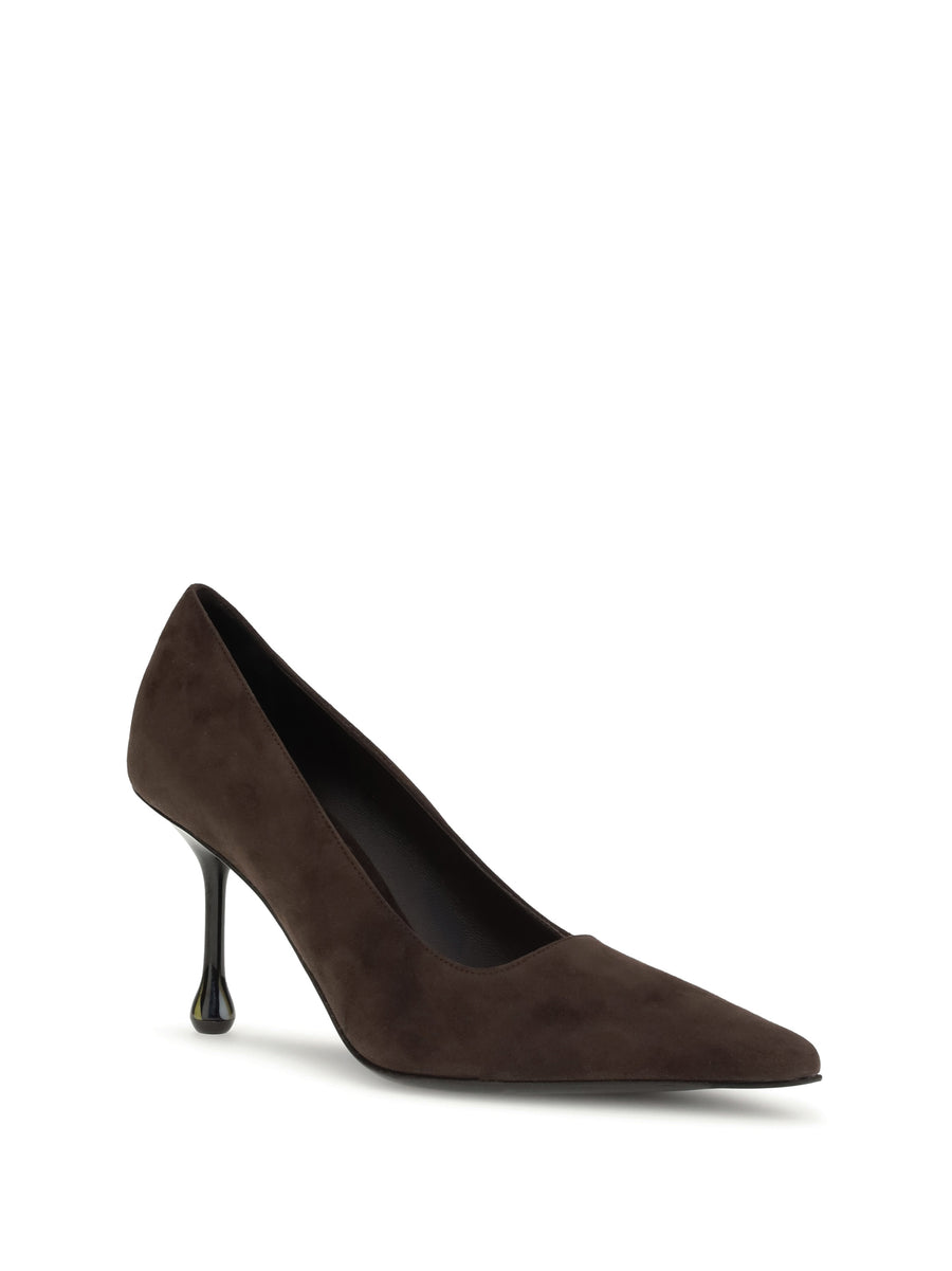 Ixia Pumps Chocolate Leather Upper