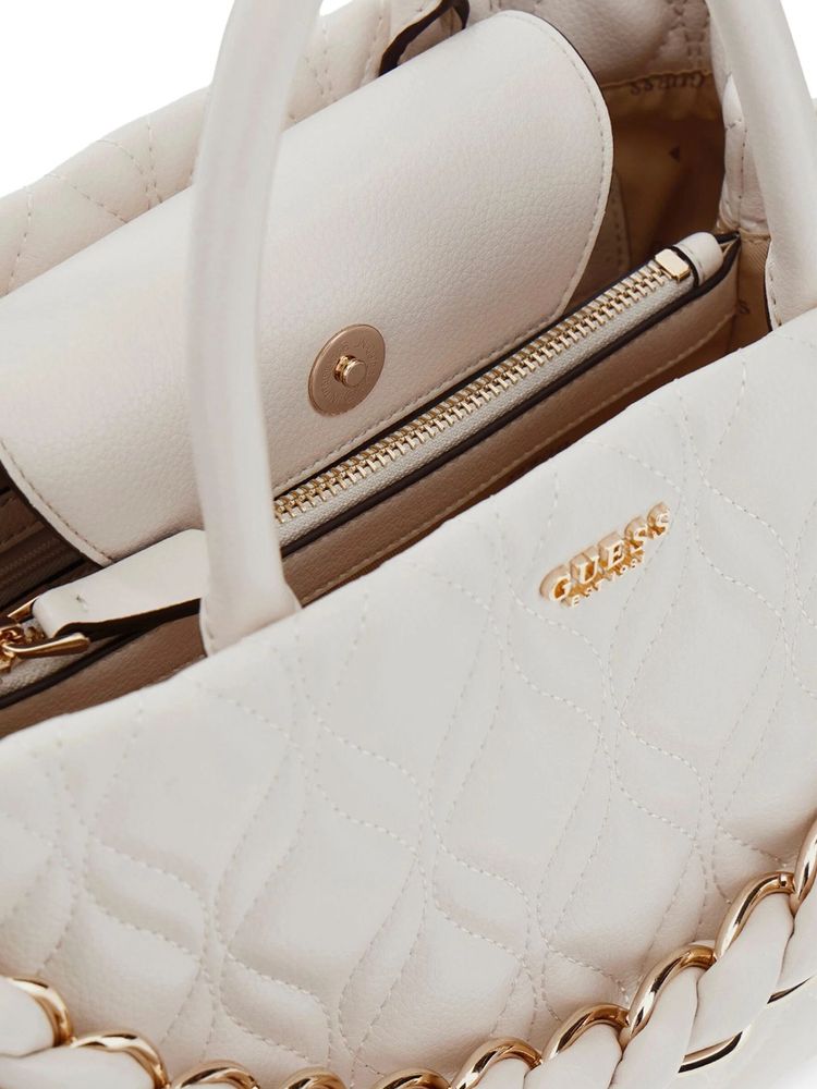 Guess 100% Polyurethane shoulder bag in white