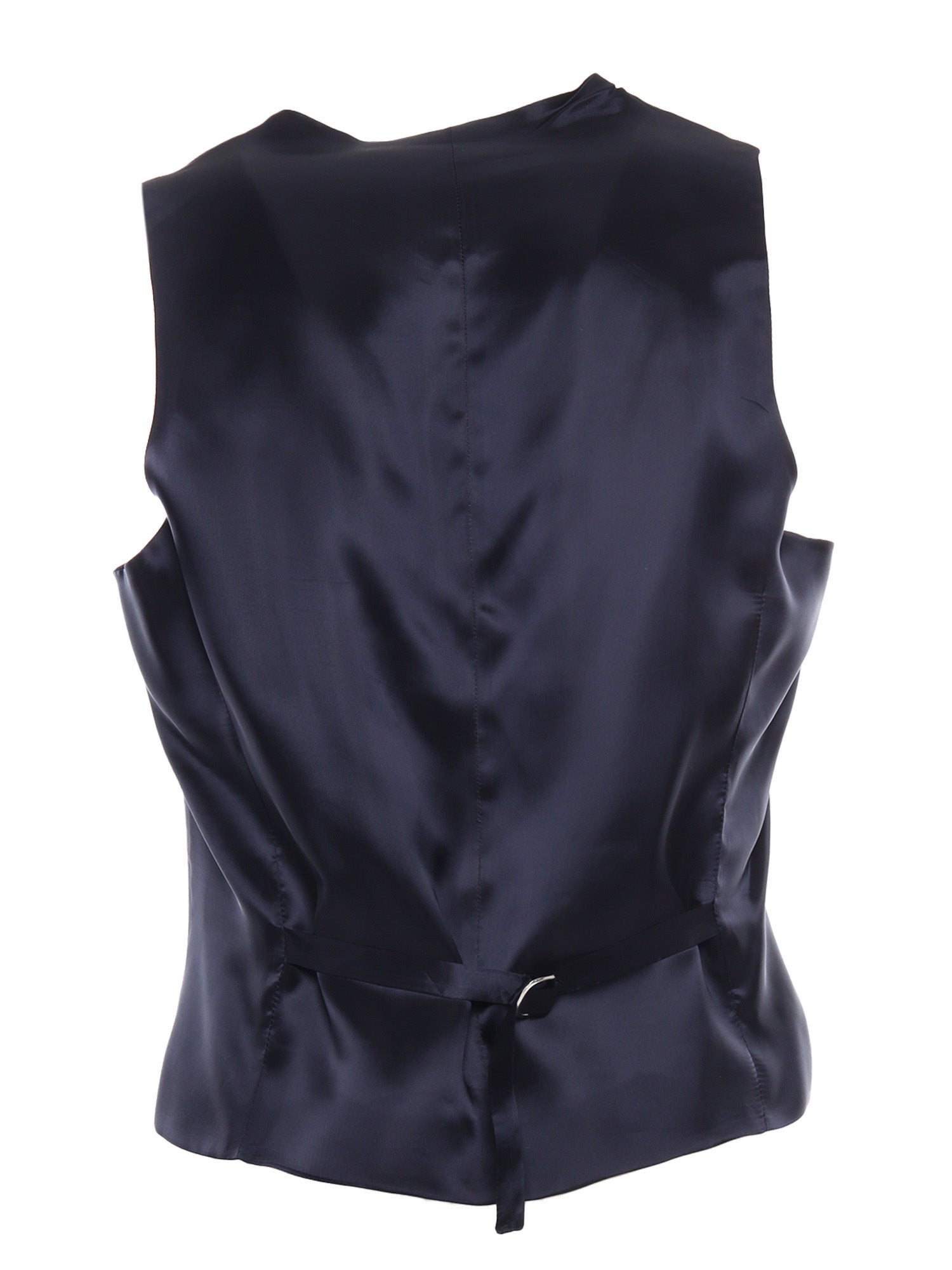 Tailored vest Blue Virgin Wool Silk