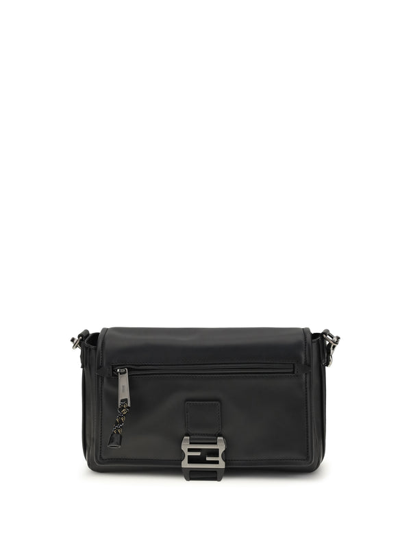 Messenger Shoulder Bag Flux Black Calf Leather Black+rut.ubl.sat