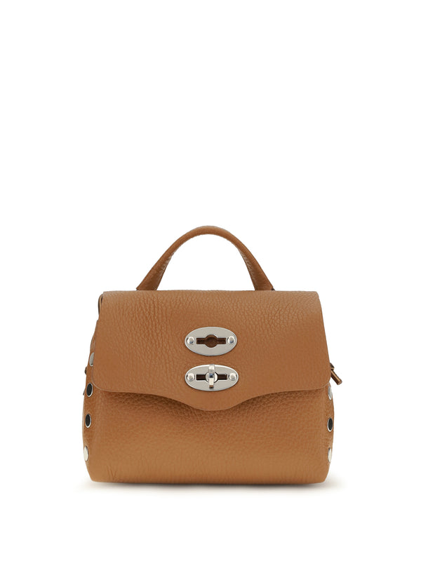 Zanellato 100% Calf Leather Bos Taurus shoulder bag in beige