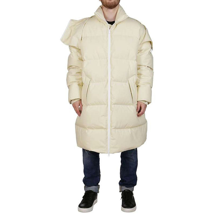 Padded Coat Beige Cotton