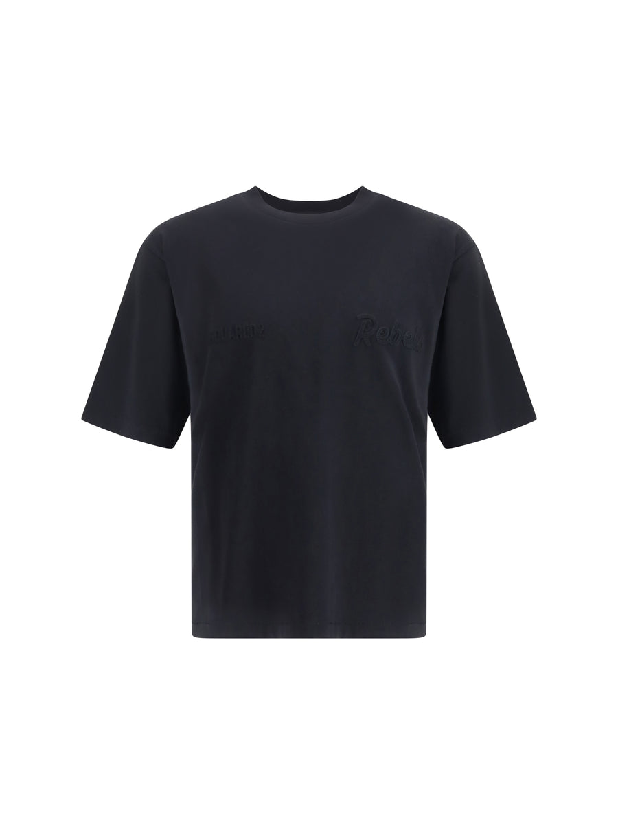 T-Shirt Rebels Black Cotton T-shirts