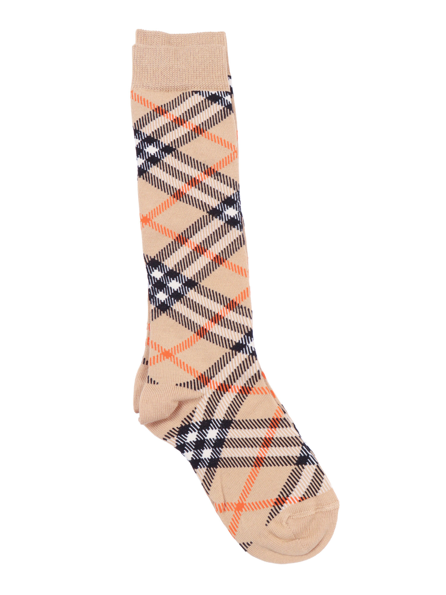 KID HOSIERY Beige Cotton Polyamide Elastane Socks