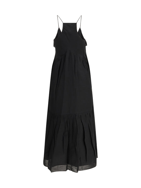 Strappy Dress Vasma Black Cotton