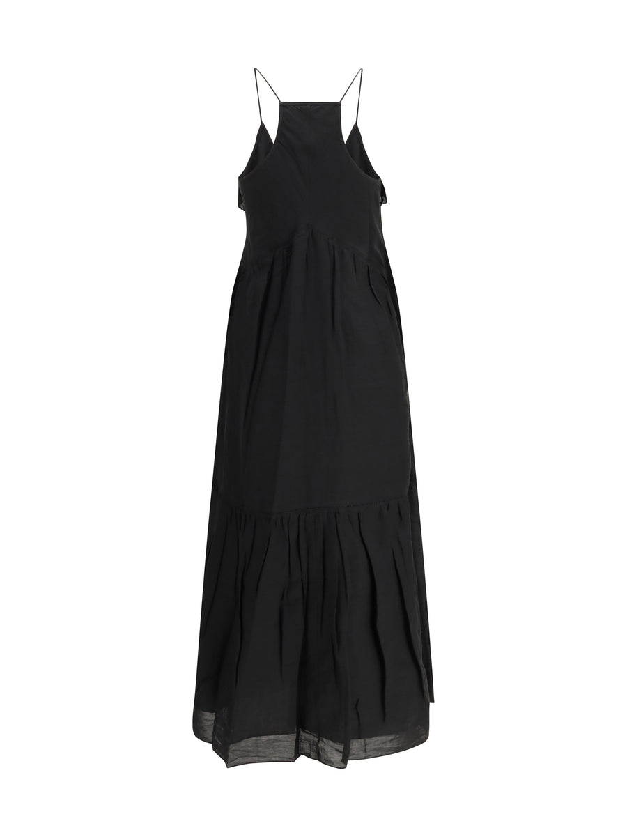 Strappy Dress Vasma Black Cotton