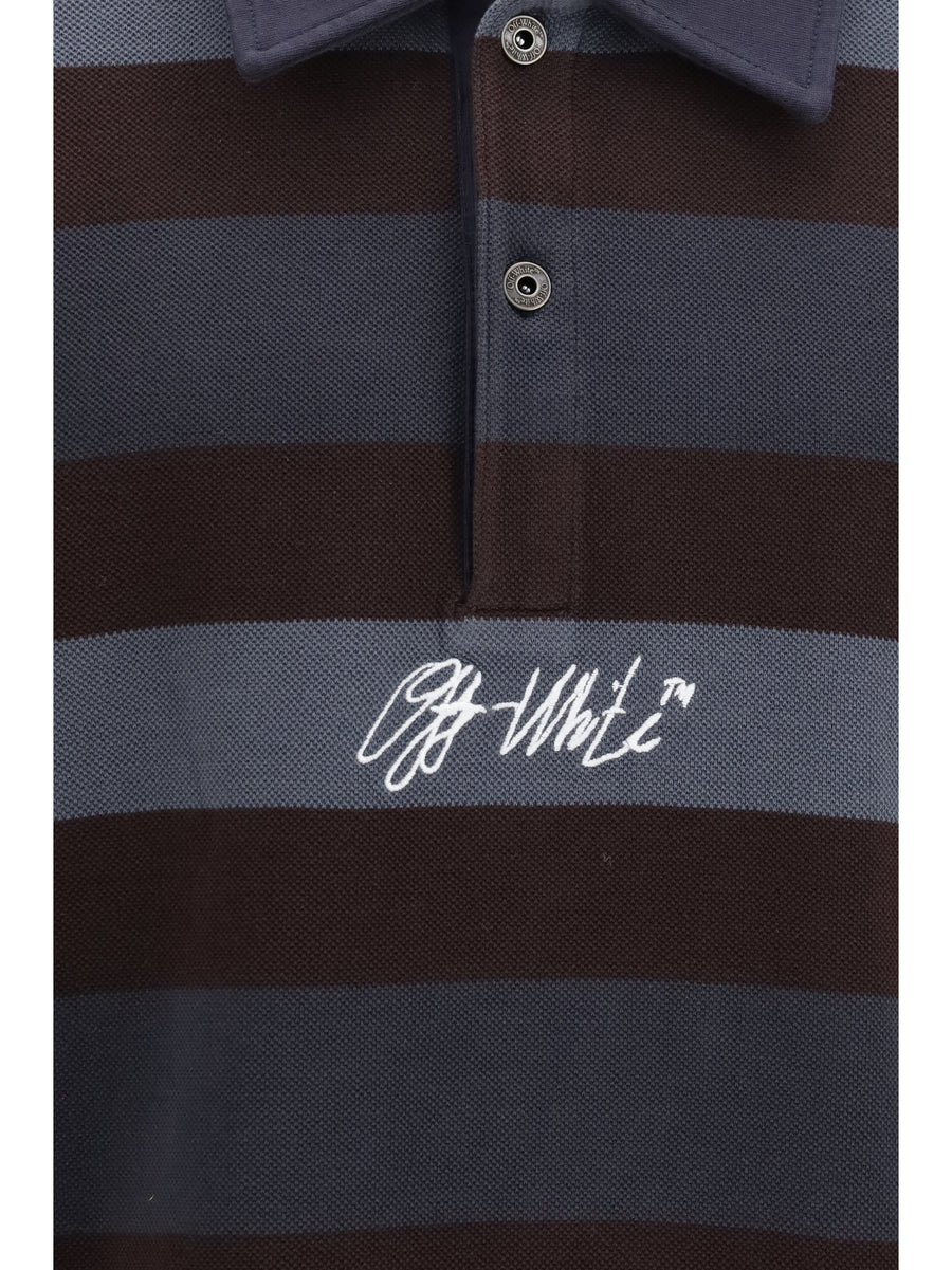 Polo Shirt Stroke Multicolour Cotton