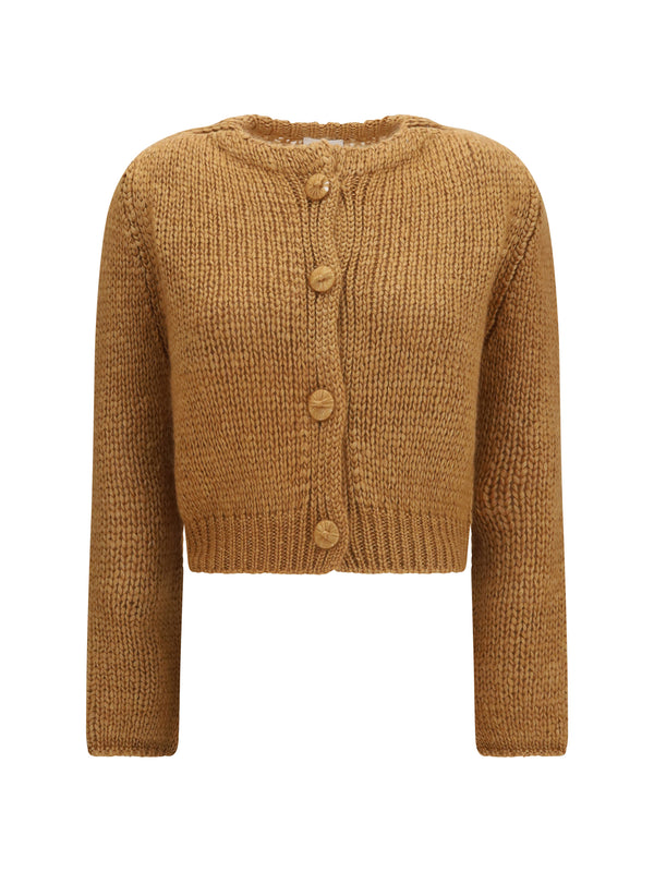 Forte_forte 42% Silk cardigan in beige