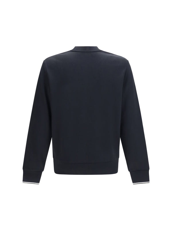 Crewneck Sweatshirt Black Cotton Sweatshirts