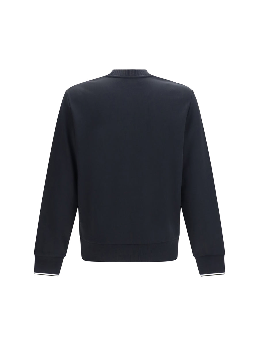 Crewneck Sweatshirt Black Cotton Sweatshirts