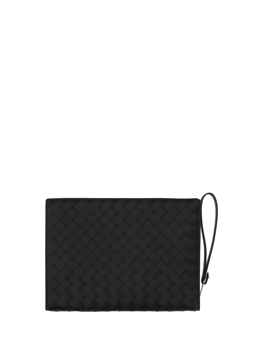 Leather Document Holder Black-Silver Black/silver Phone Cases & Technology