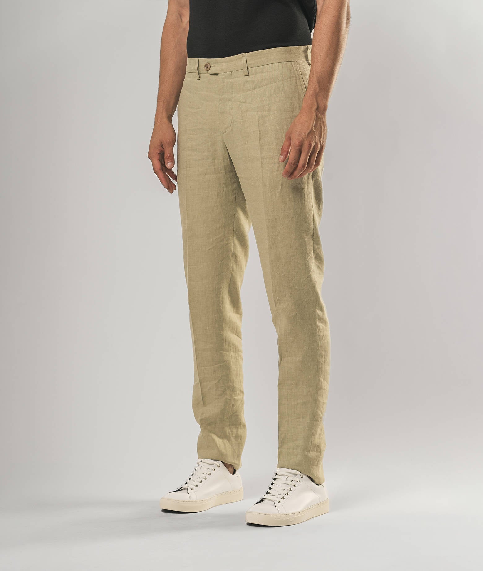 Canapa Trousers Formentera Beige No Pinces