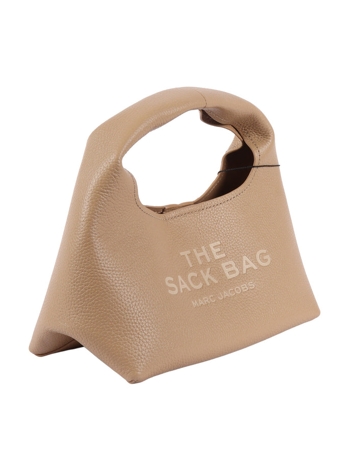 THE MINI SACK Camel Cow Leather Shoulder Bag