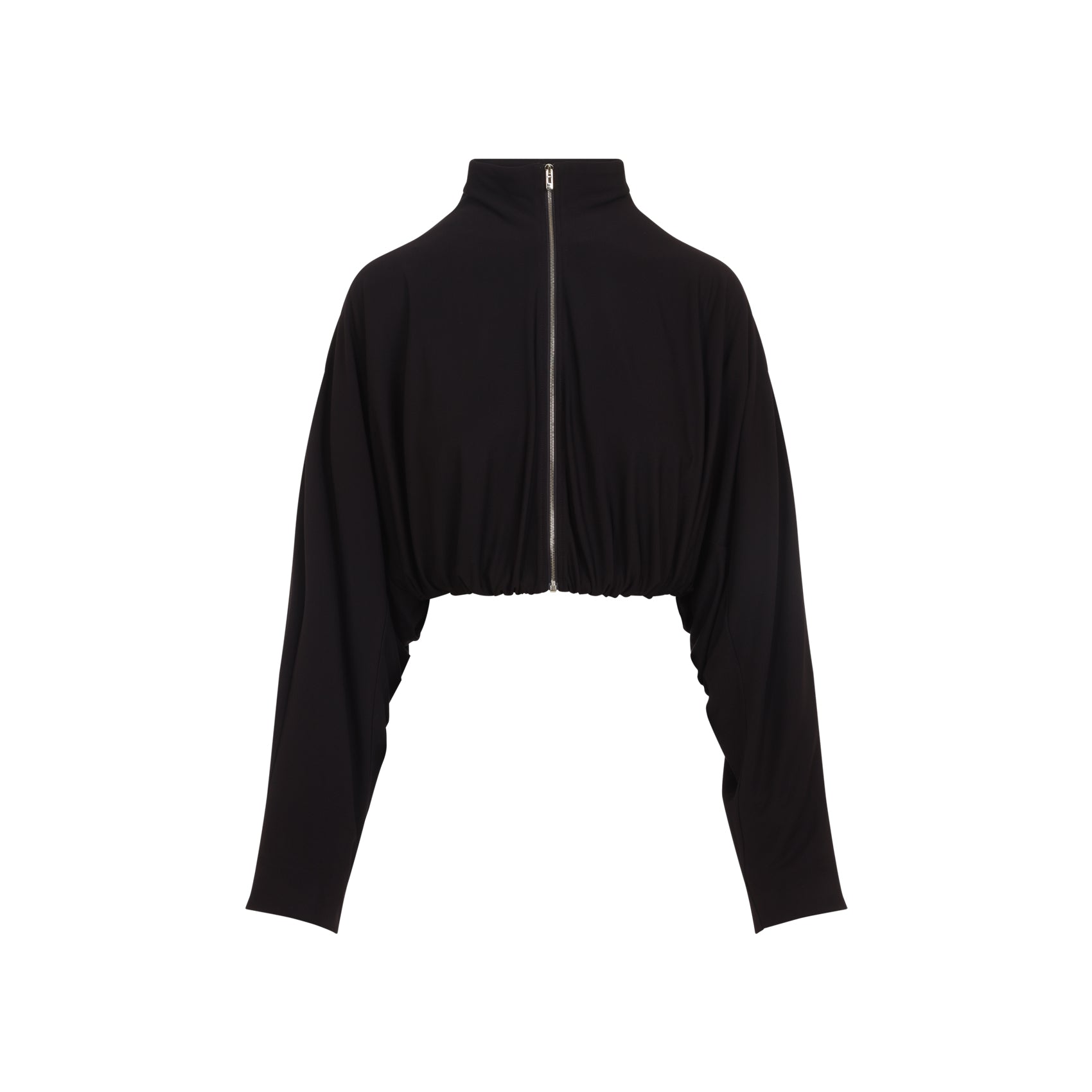 Draped Jacket Brown Viscose Polyamide