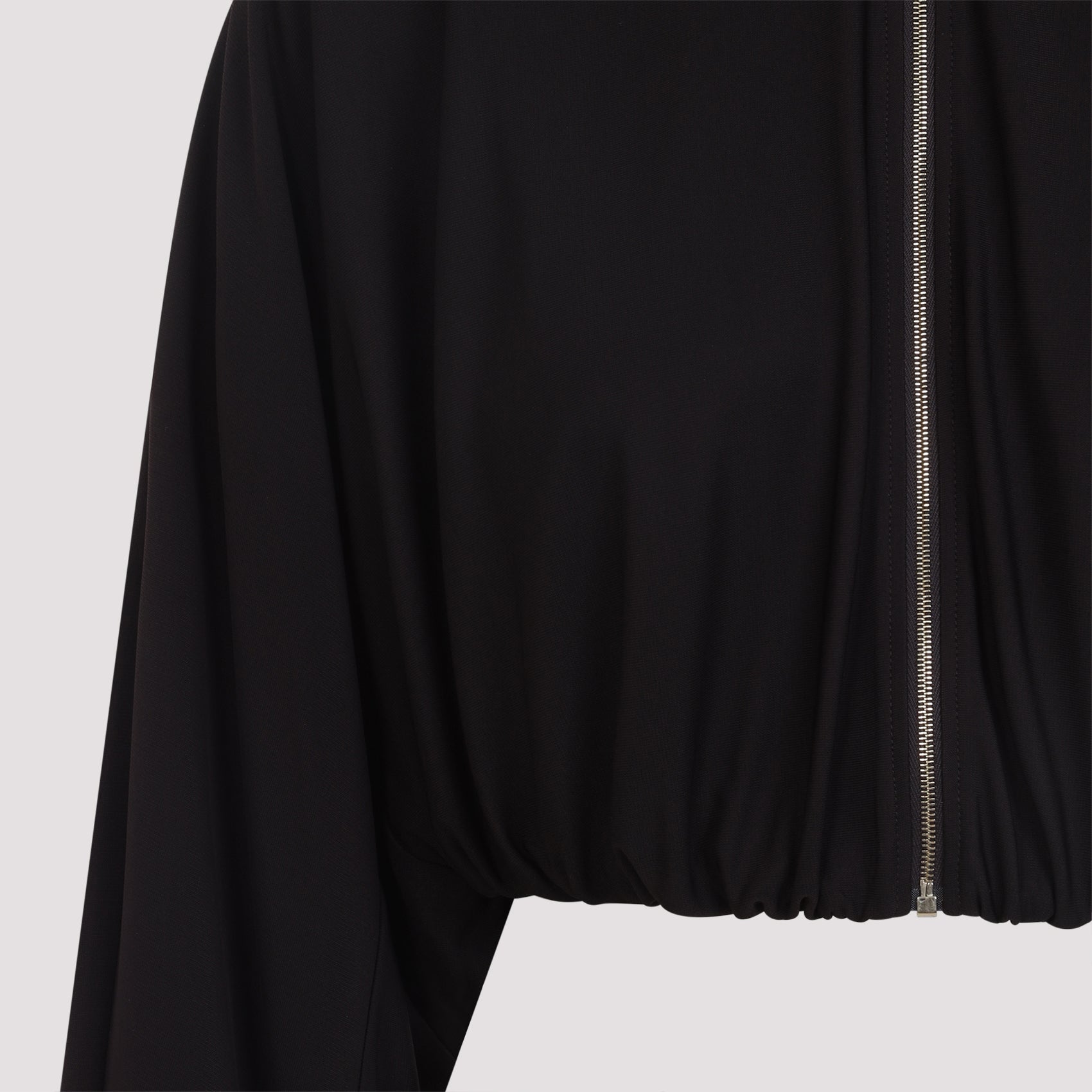Draped Jacket Brown Viscose Polyamide
