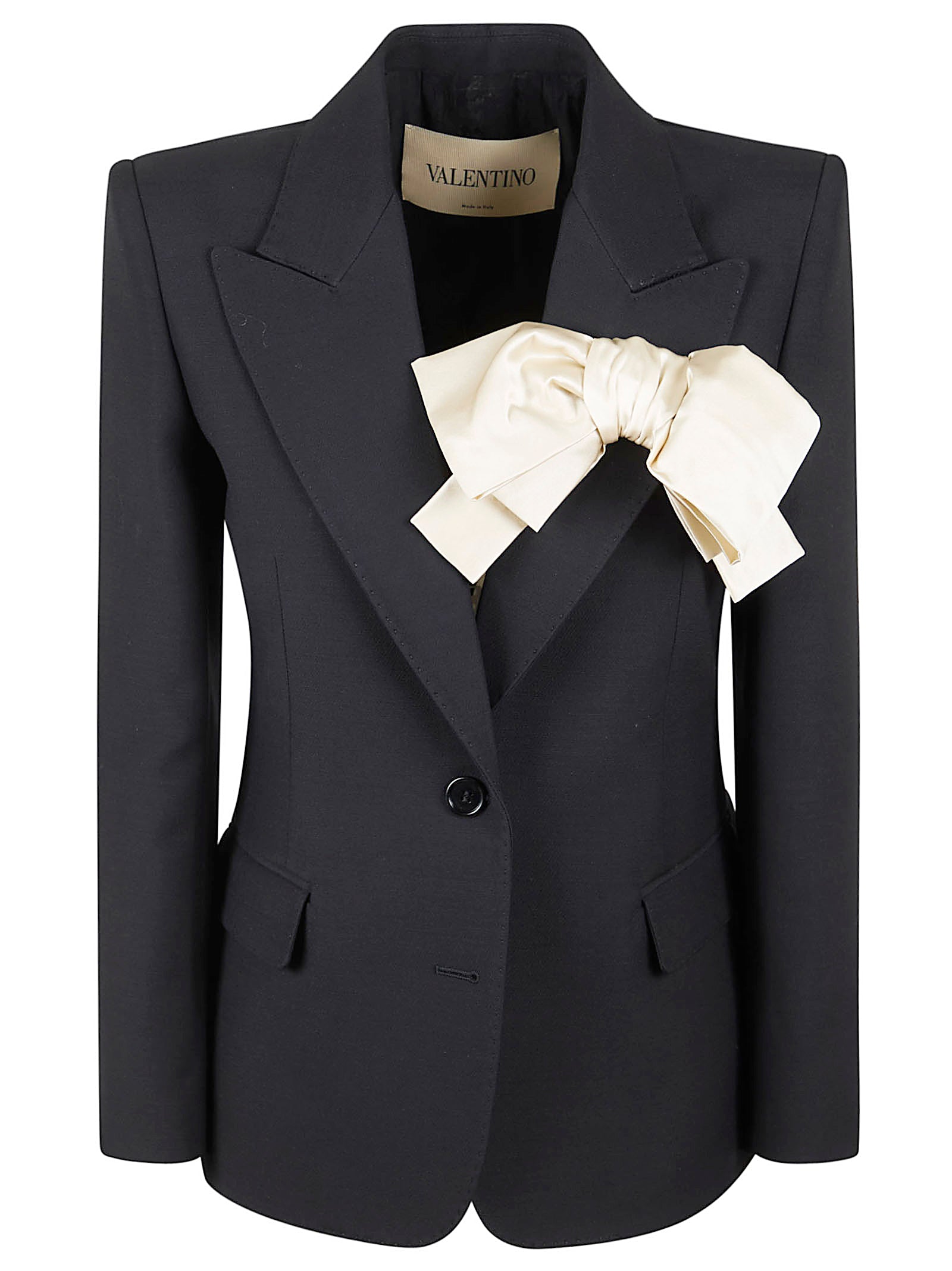 Giacca | Solid Crepe Couture Black Wv Se