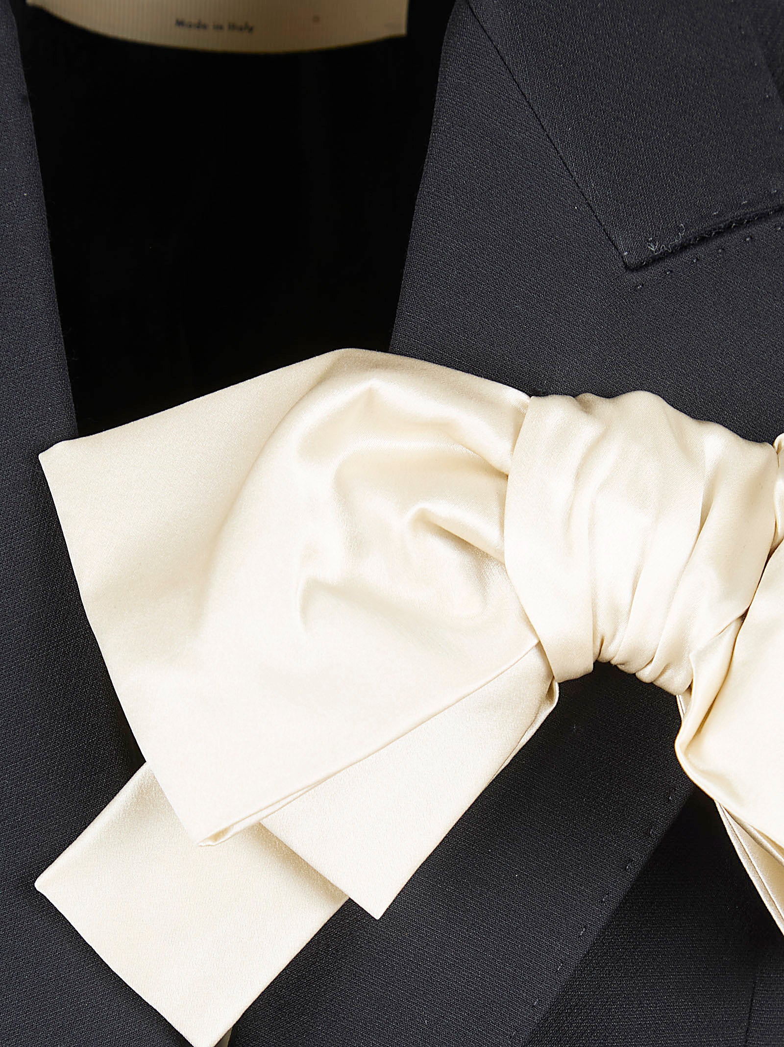 Giacca | Solid Crepe Couture Black Wv Se