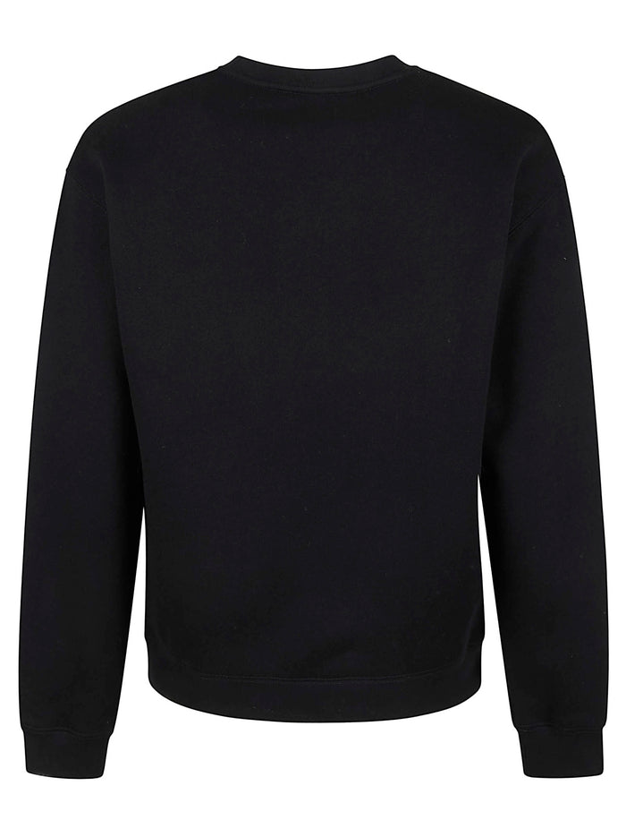 Jersey Felpa,reg, Embro Patch scudetto Cotton Sweatshirt Black