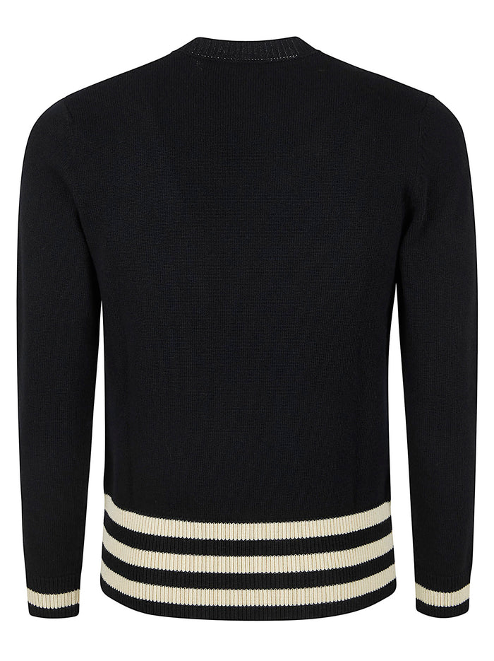 Maglia Girocollo, Regular, Fin. 7 Black