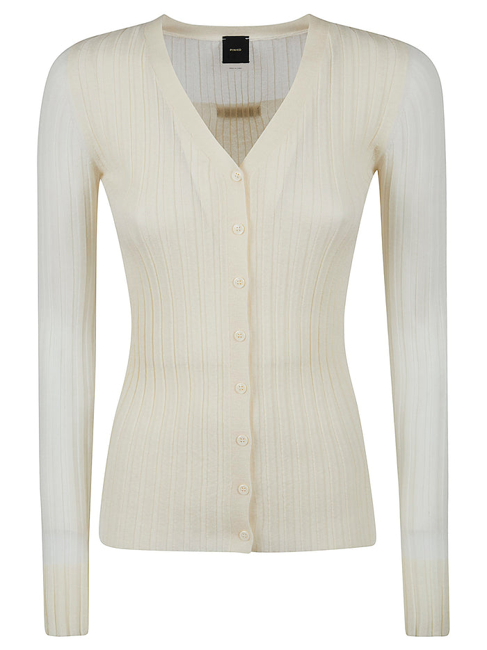 Caldo Cardigan Blend Ws Silk White Maglia