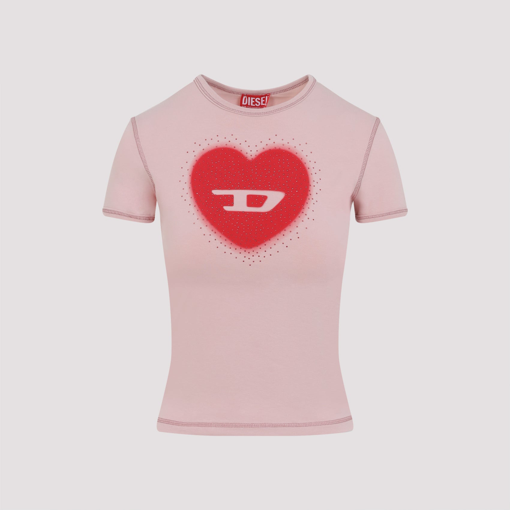 T-uncuties T-shirt Pink & Purple Cotton Elastane Tshirt