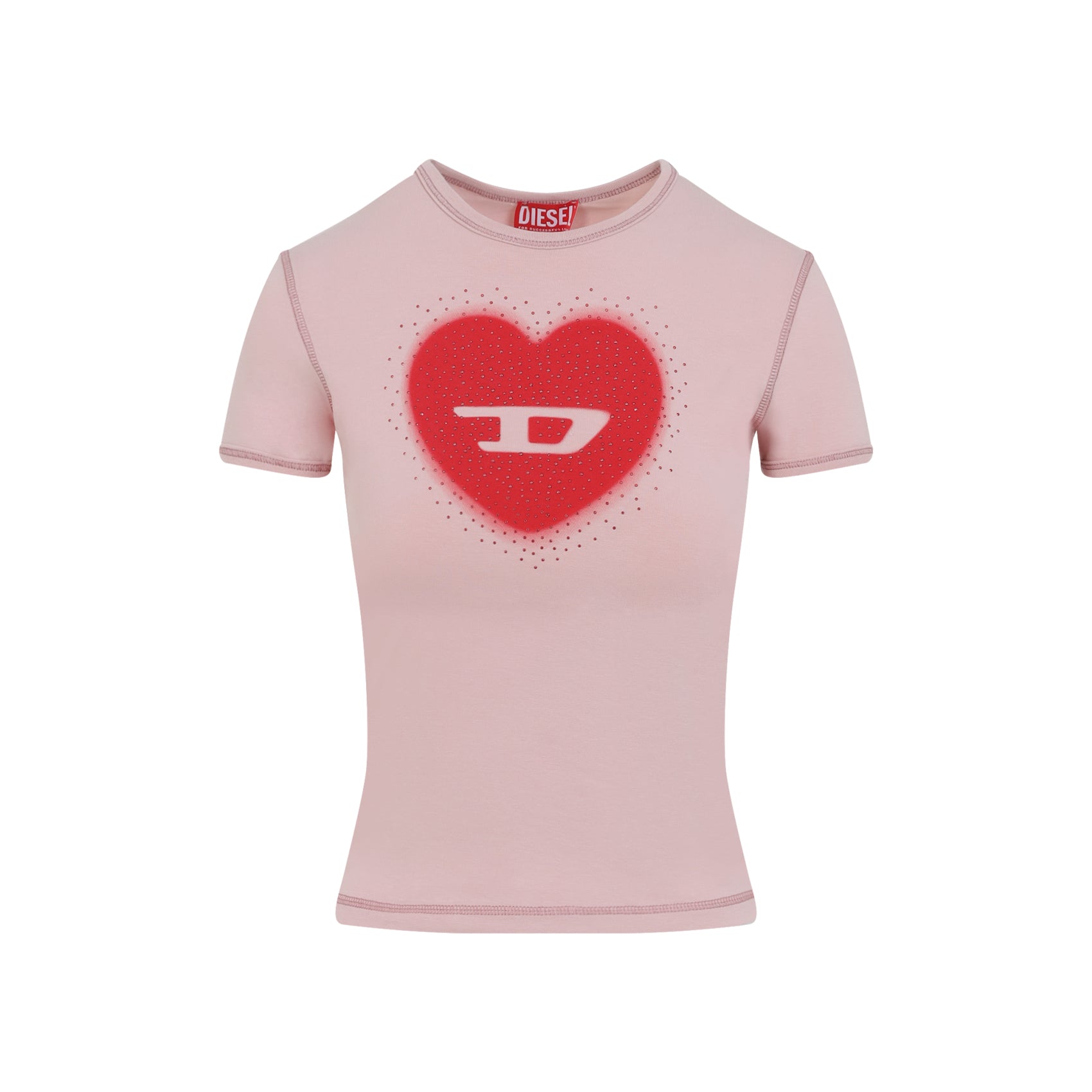 T-uncuties T-shirt Pink & Purple Cotton Elastane Tshirt