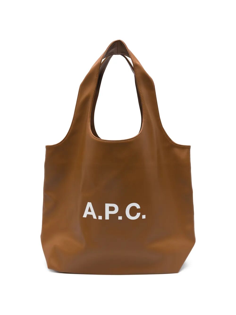 Tote Ninon Brown Polyurethane Bag