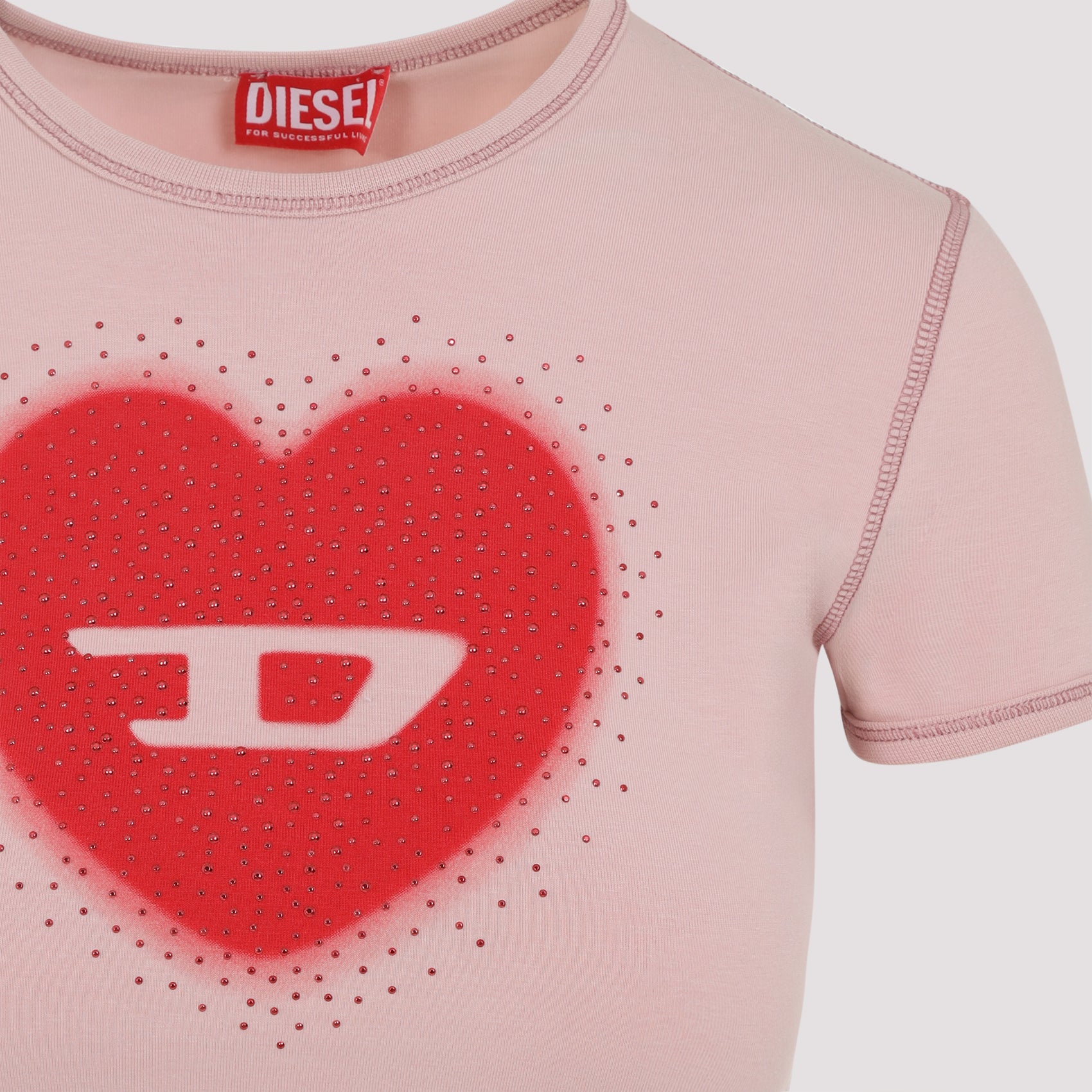 T-uncuties T-shirt Pink & Purple Cotton Elastane Tshirt
