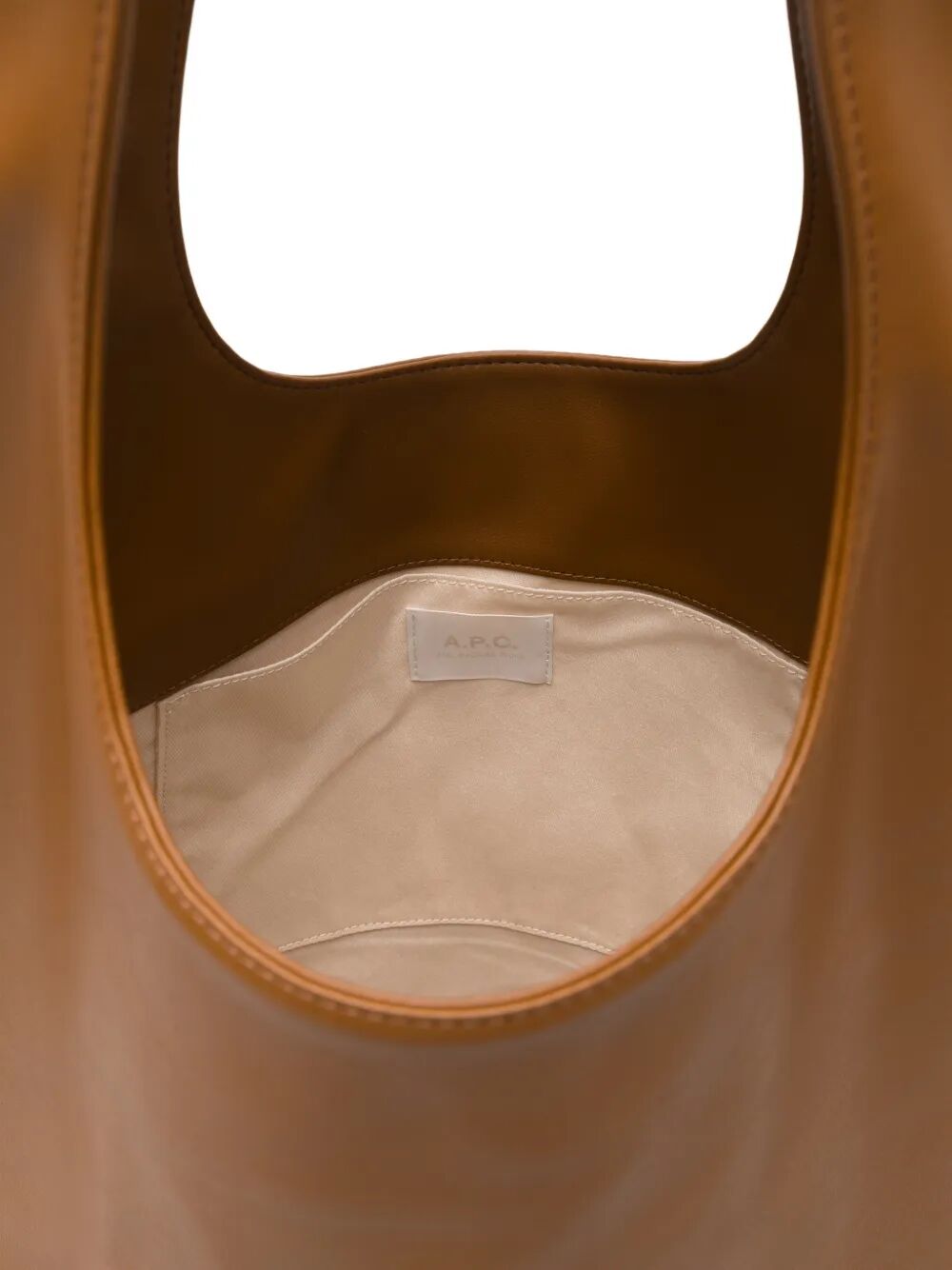 Tote Ninon Brown Polyurethane Bag