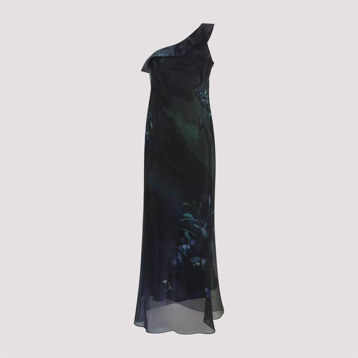 One-Shoulder Long Dress Polyamide