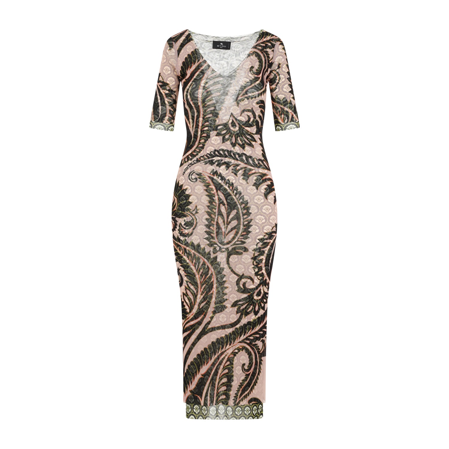 Polyamide Midi Dress Pink & Purple