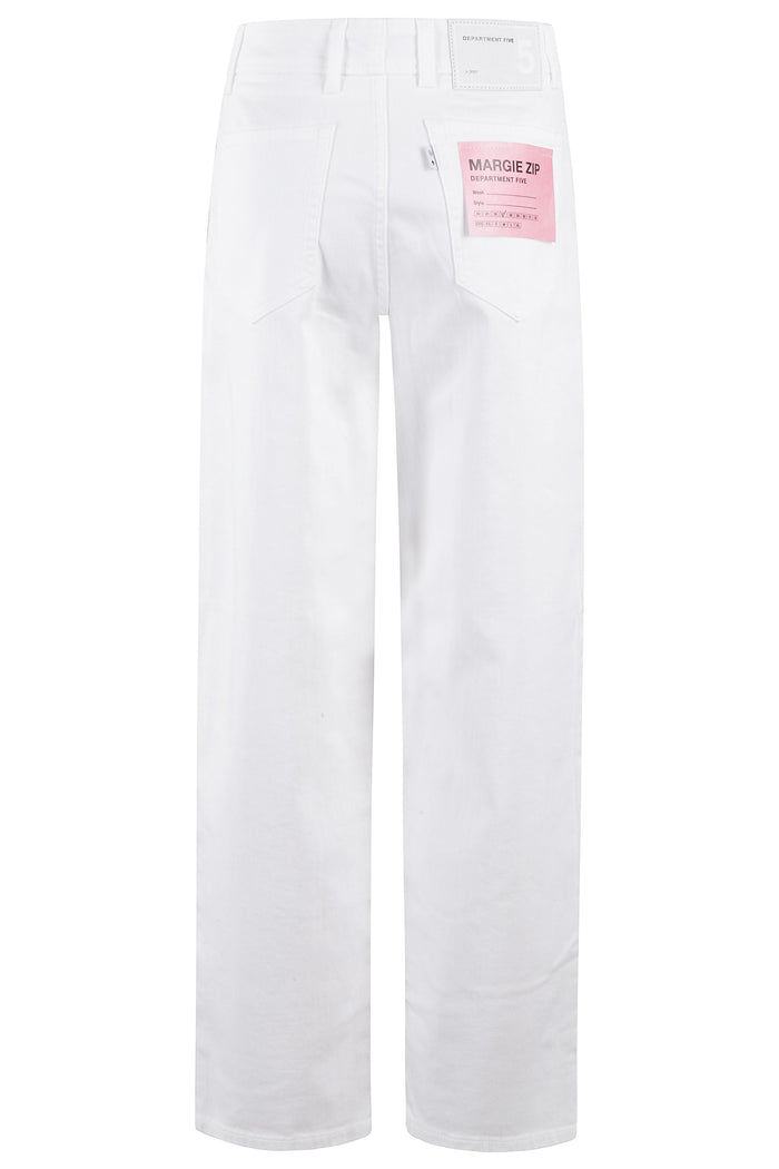 Margie Zip Pant 5tk Carrot White Cotone Elastan Jean