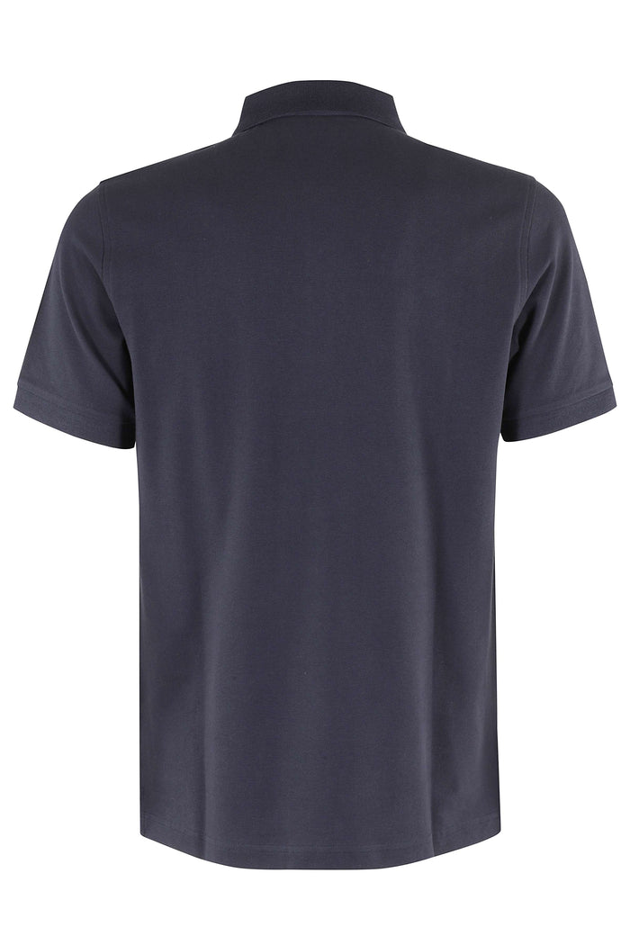 Polo Db Collar Piquet Blue Cotone Elastan