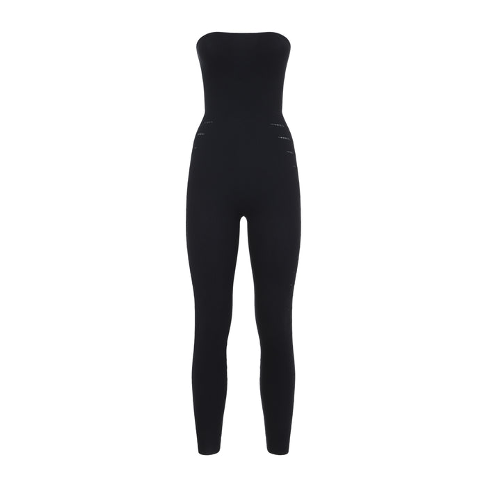 Slash Jumpsuit Black Polyamide Elastane Dress