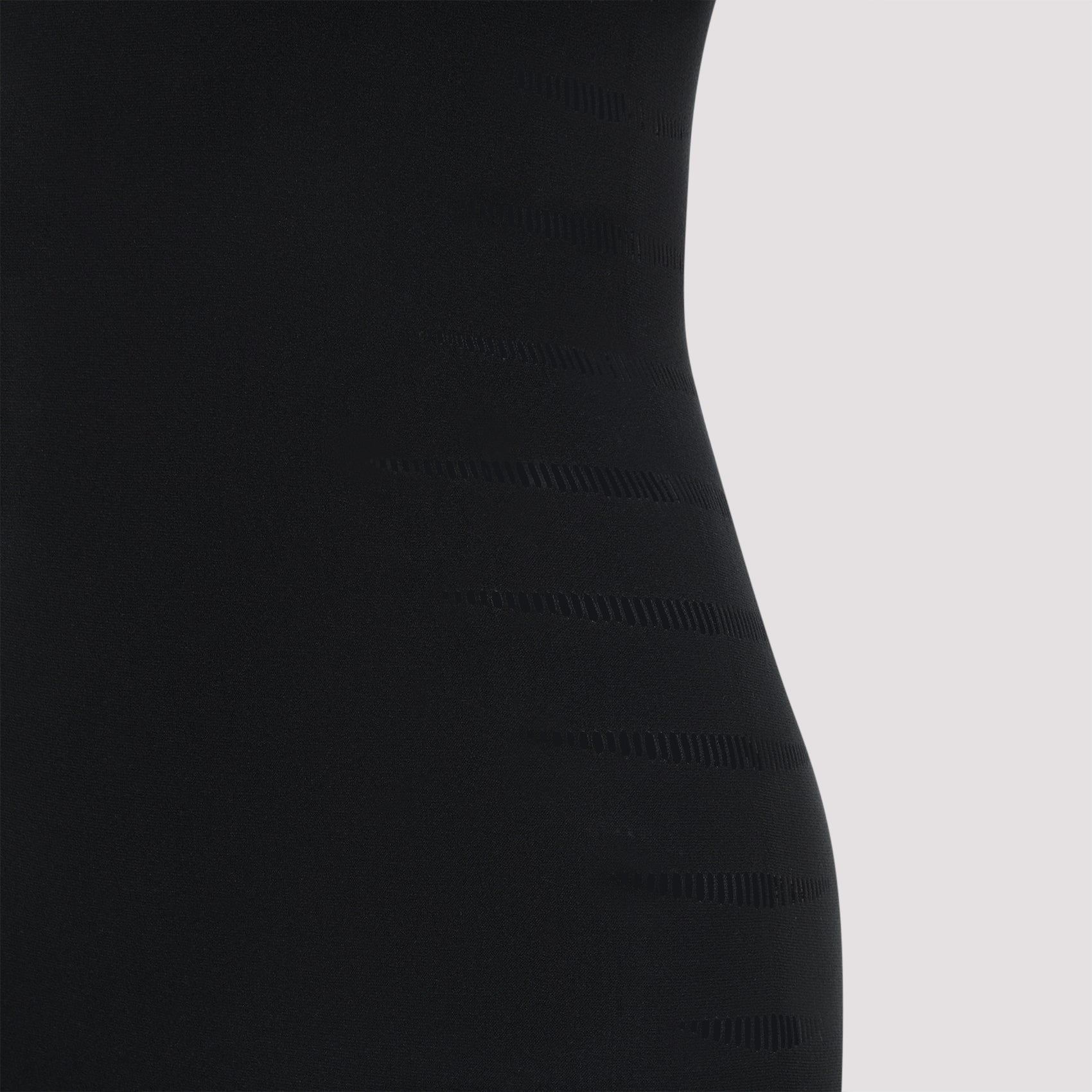 Slash Jumpsuit Black Polyamide Elastane Dress