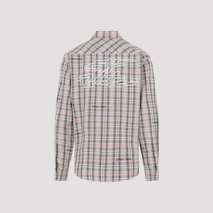 Flannel Shirt Pink & Purple Cotton