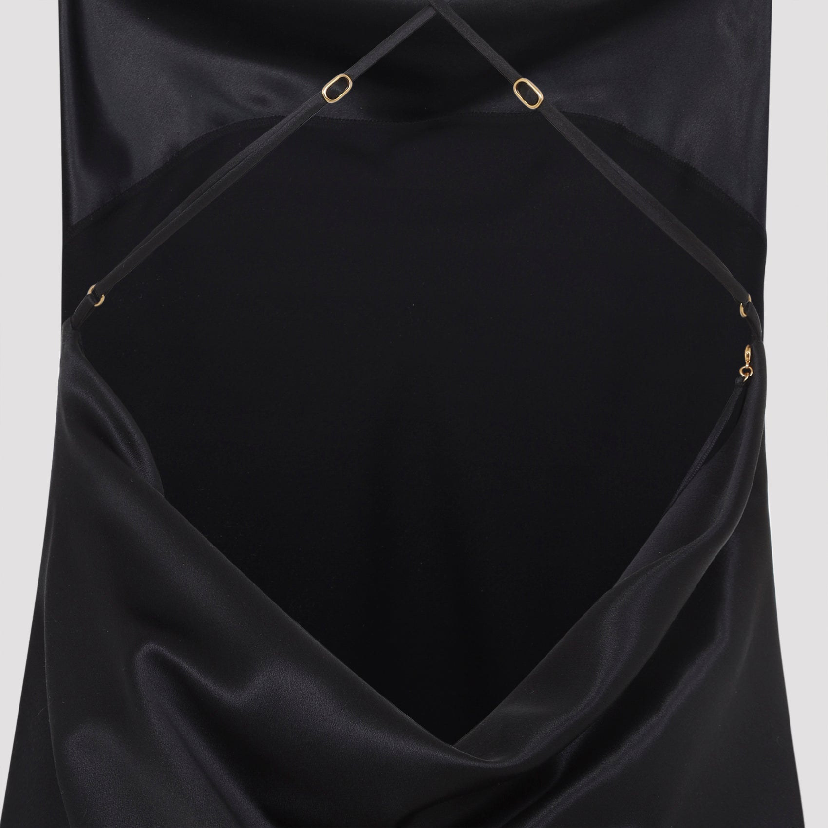 Silk Mini Dress Black